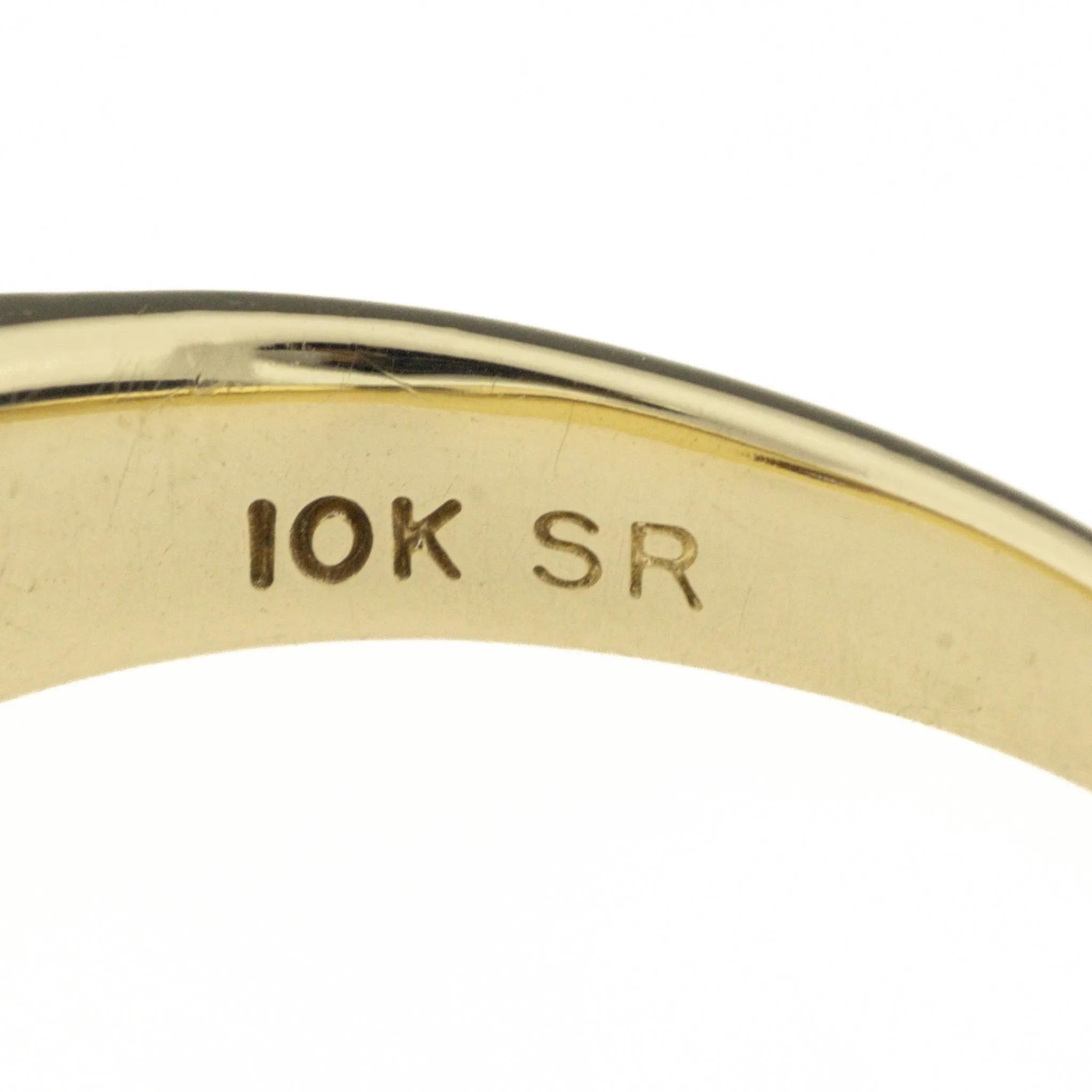0.06ctw Round Diamond Men's Wedding Band Ring in 10K Two Tone Gold
