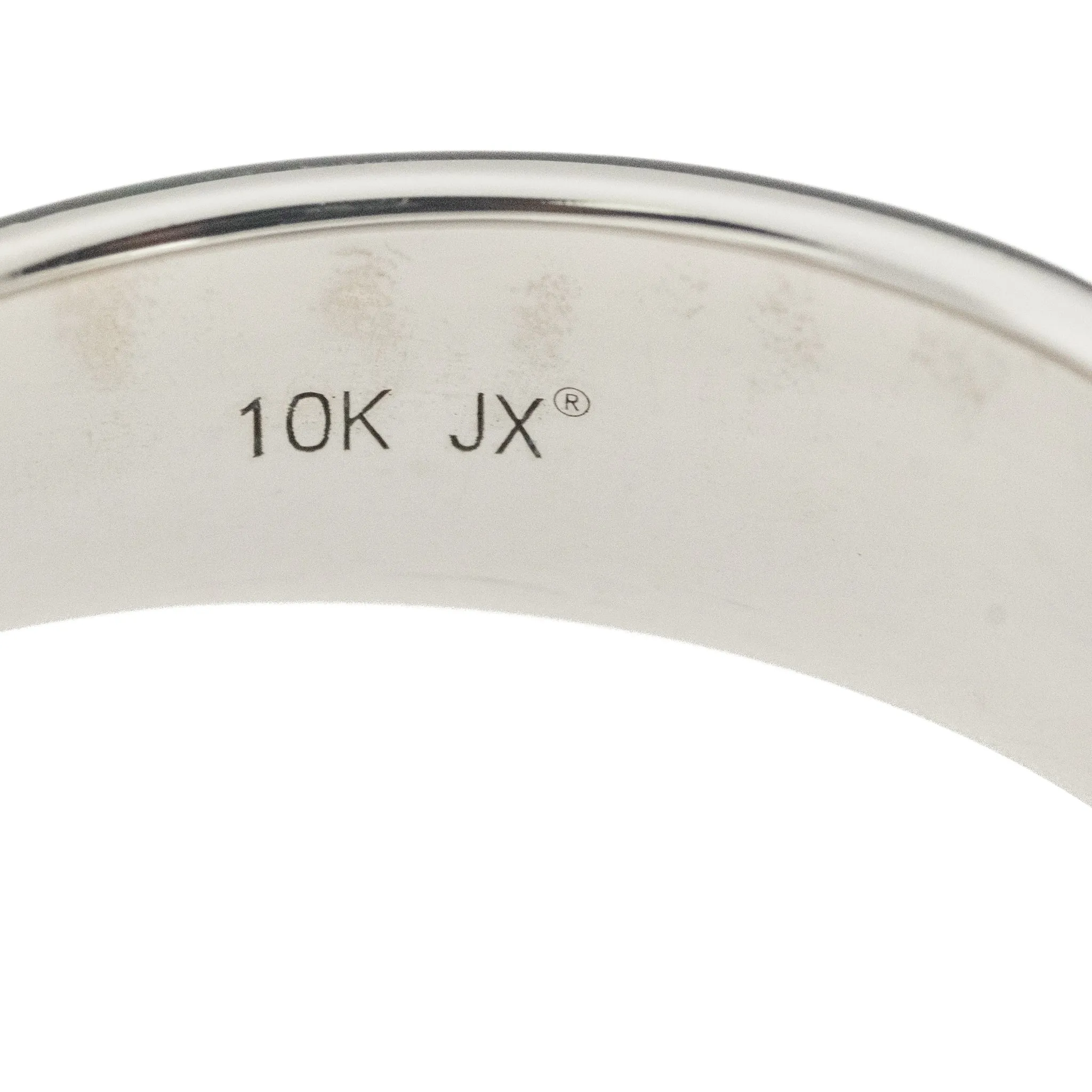0.20ctw Diamond Accented Wedding Band in 10K White Gold - Size 8.5
