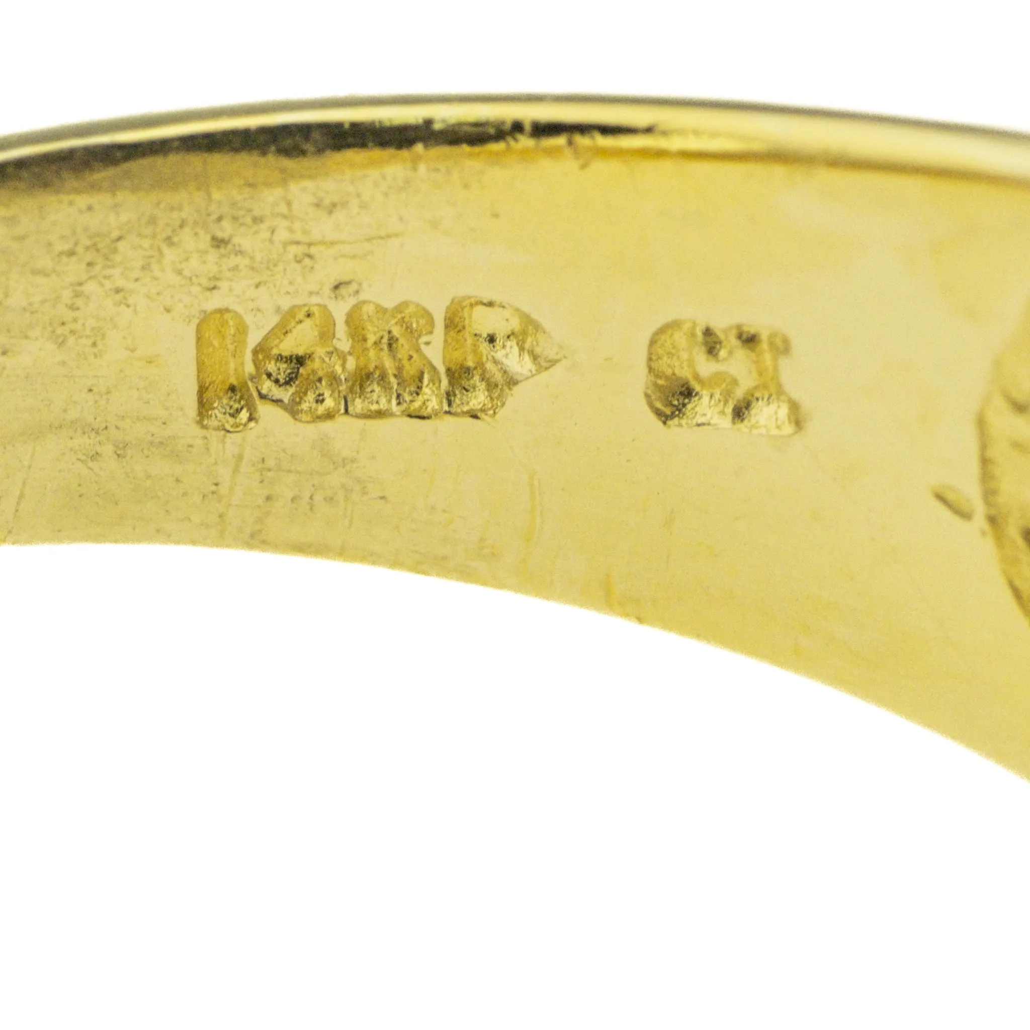 1.08ctw Diamond Accented Gent's Ring in 14K Two Tone Gold -Size 9.5