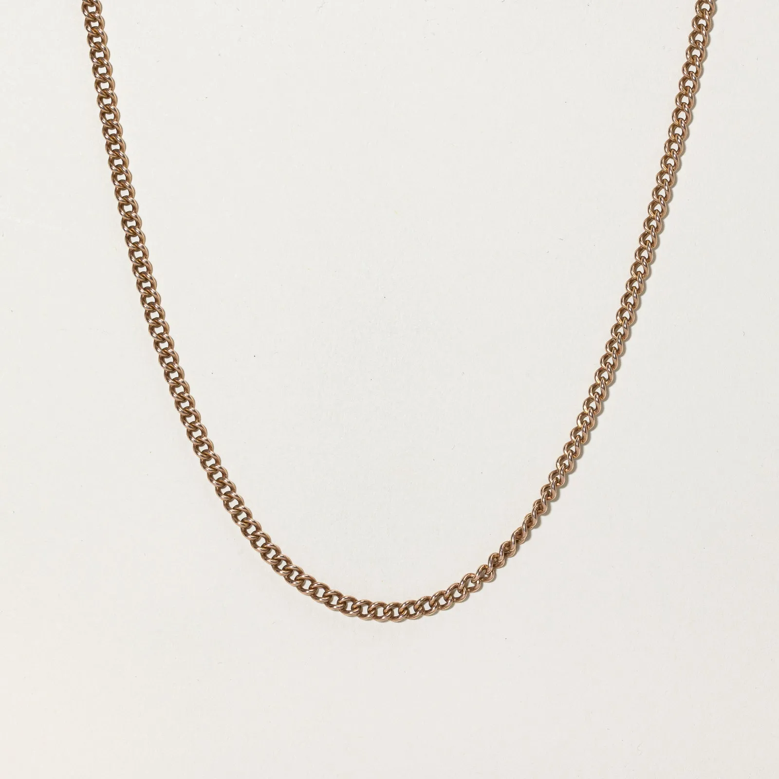 10k Rose Gold Curb Chain | 21.25" |