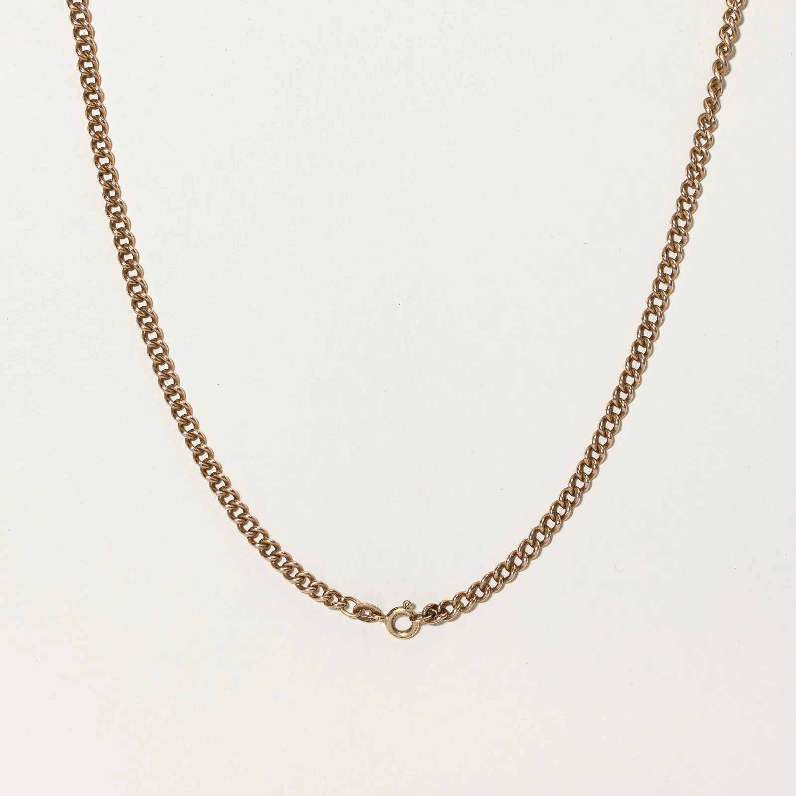 10k Rose Gold Curb Chain | 21.25" |