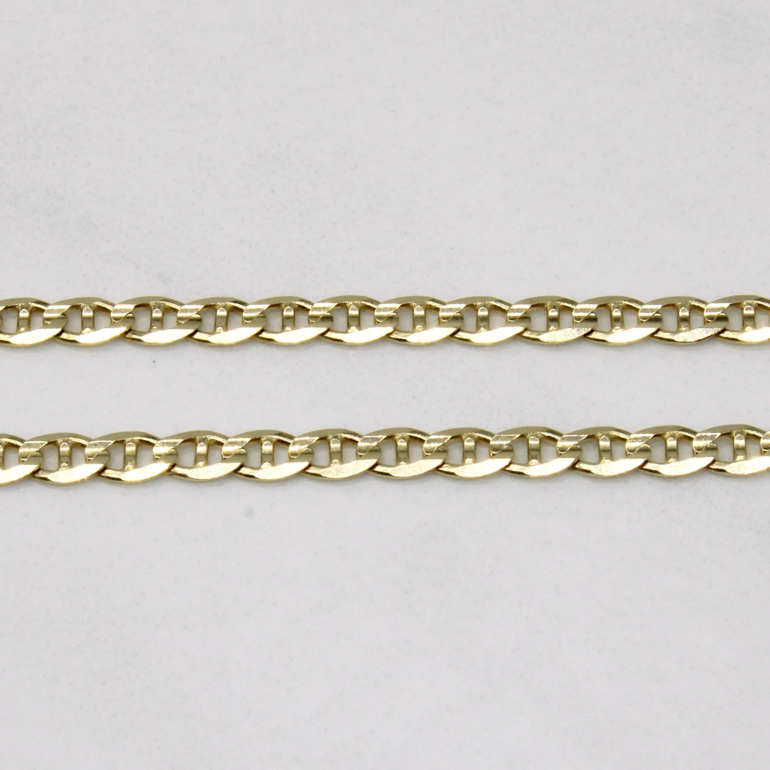 10k Yellow Gold Anchor Link Chain | 22" |