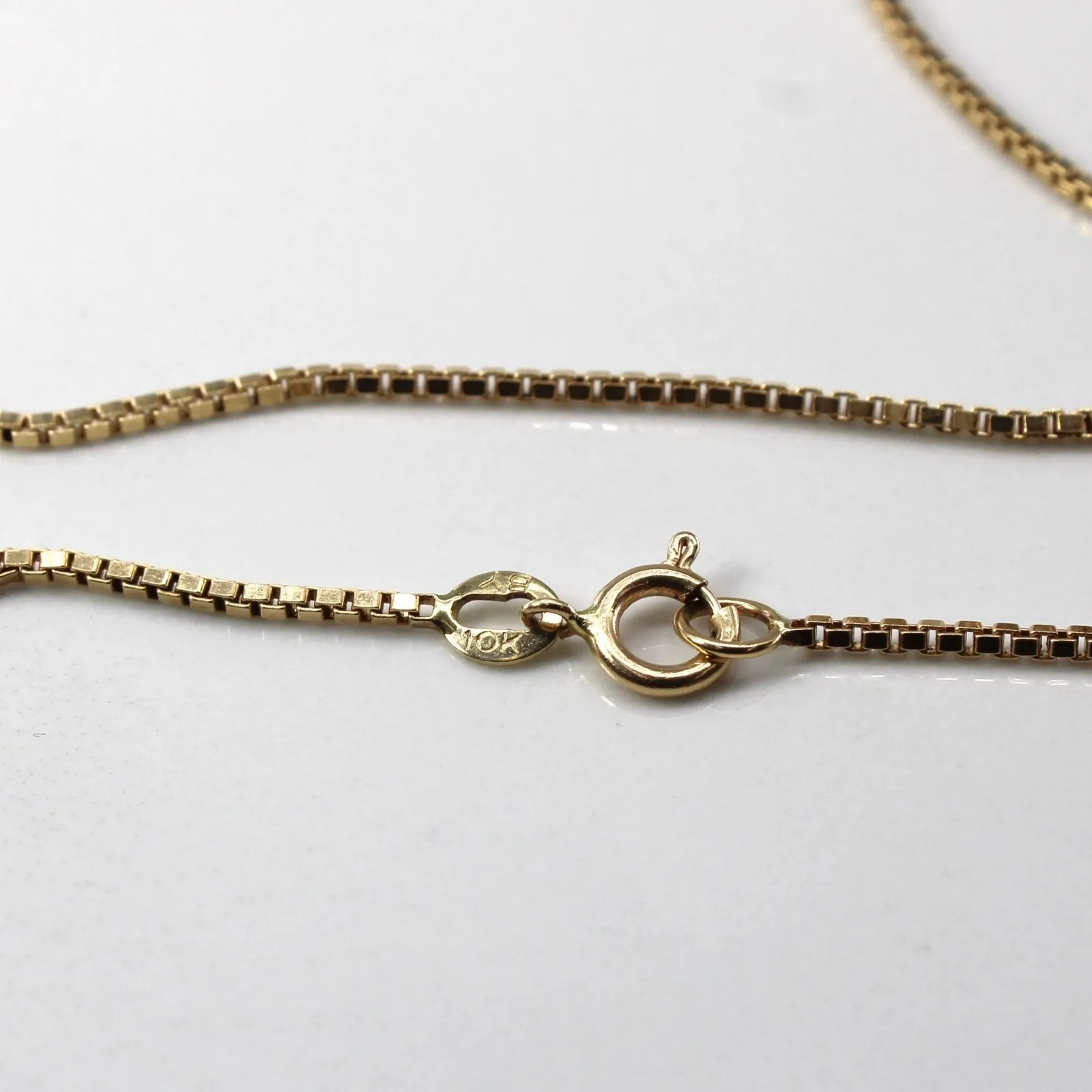 10k Yellow Gold Box Chain | 22"|