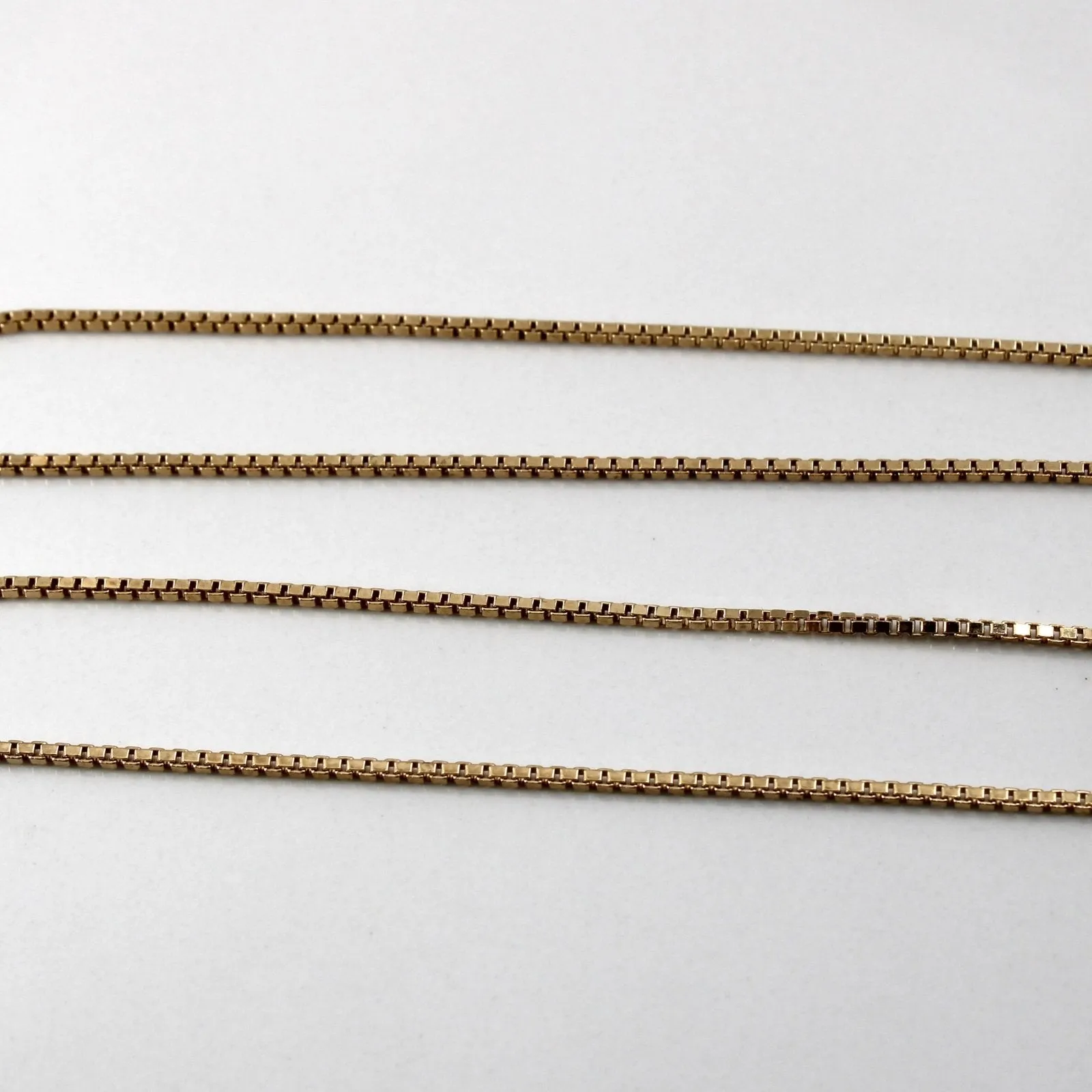 10k Yellow Gold Box Chain | 22"|
