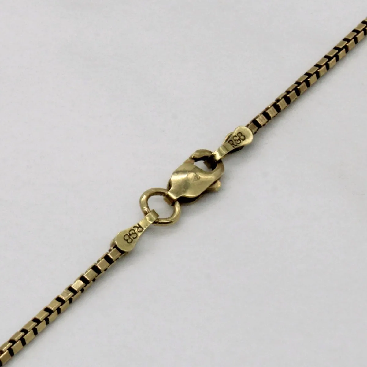 10k Yellow Gold Box Link Chain | 24" |