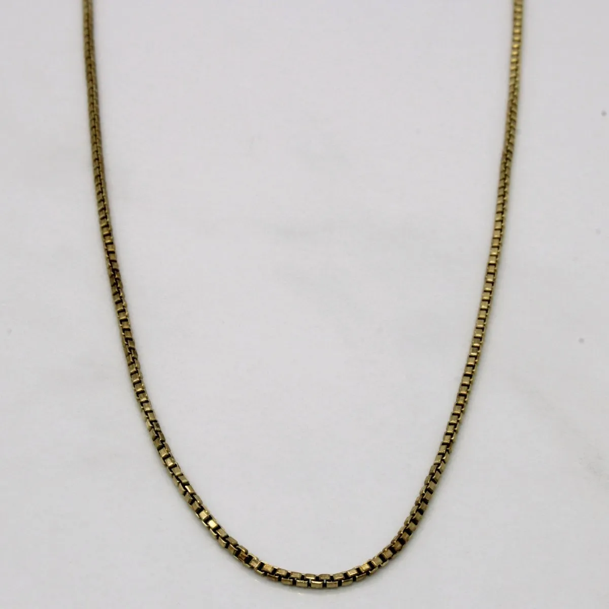 10k Yellow Gold Box Link Chain | 24" |