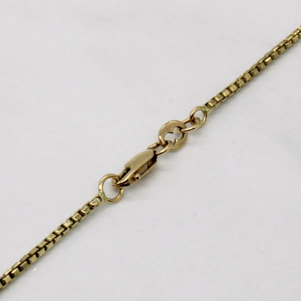 10k Yellow Gold Box Link Chain | 24" |