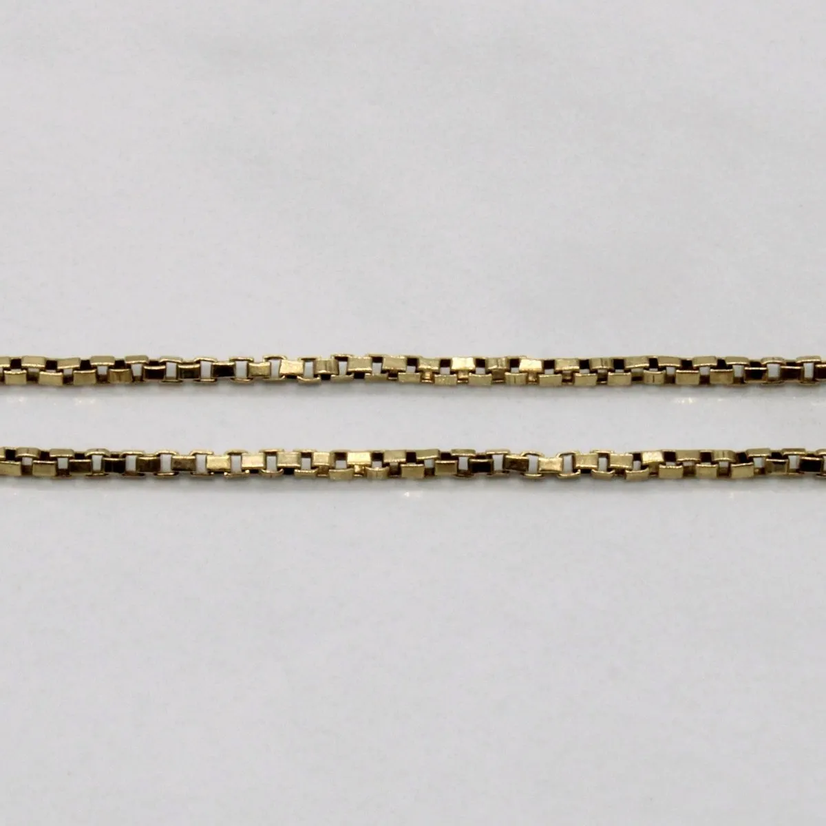 10k Yellow Gold Box Link Chain | 24" |