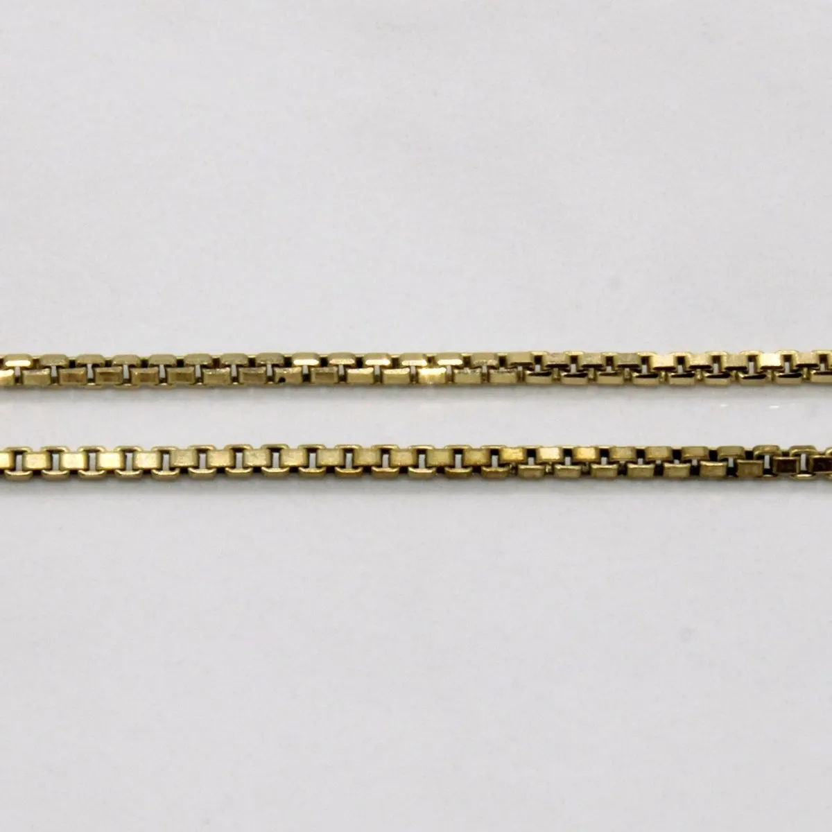 10k Yellow Gold Box Link Chain | 24" |