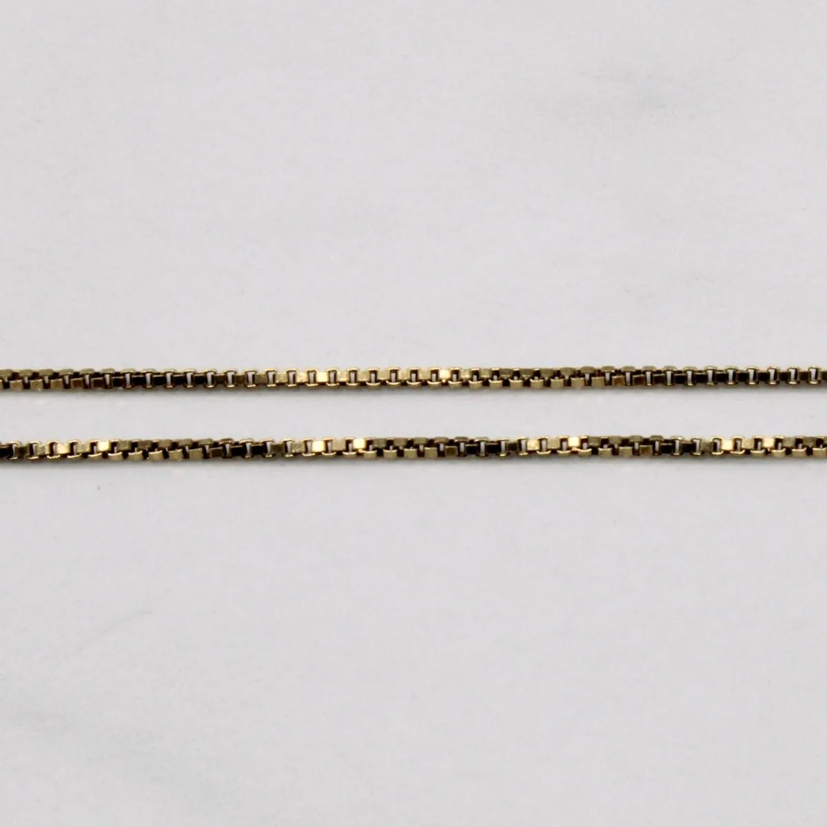 10k Yellow Gold Box Link Chain | 25" |