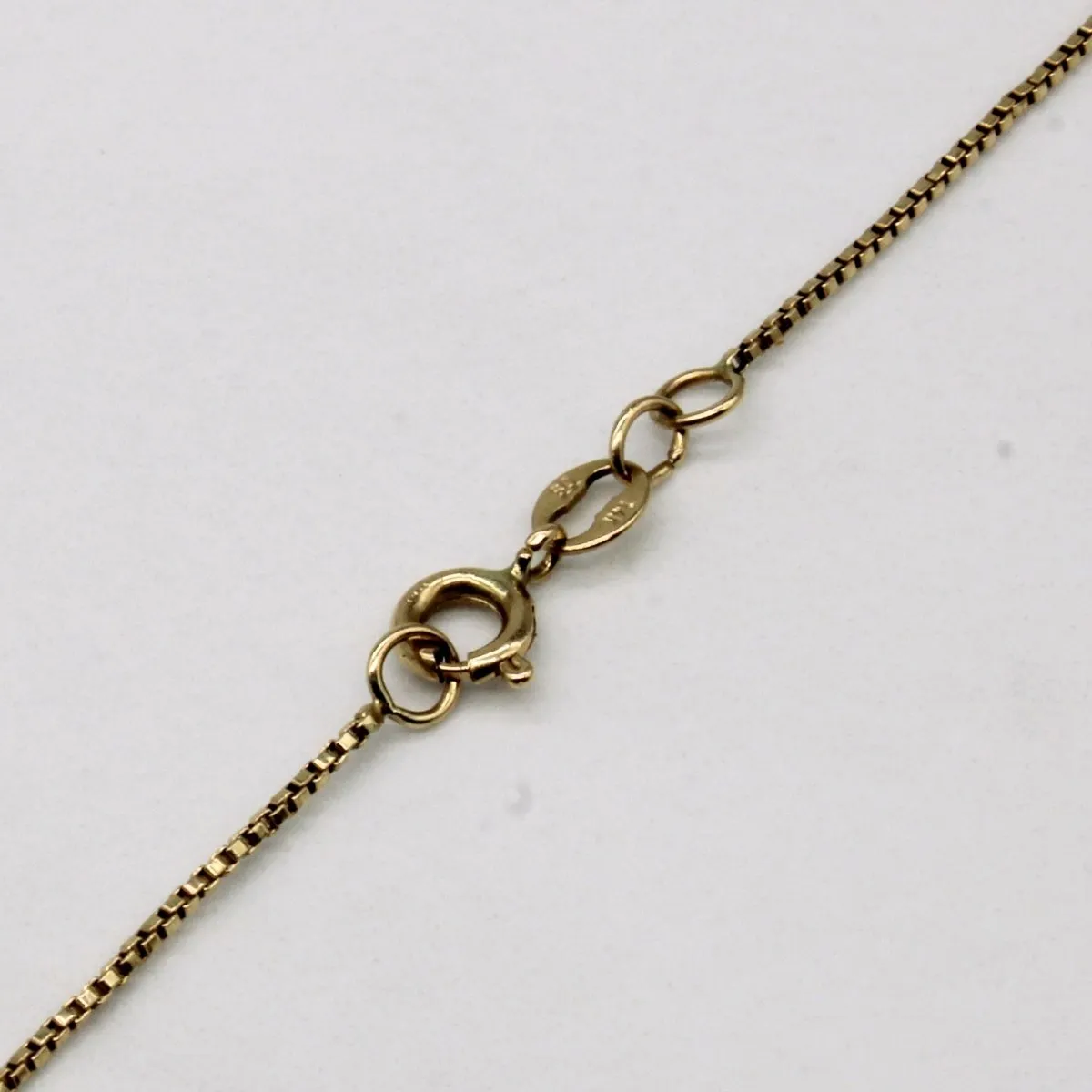 10k Yellow Gold Box Link Chain | 25" |