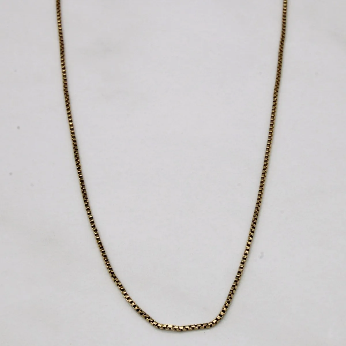 10k Yellow Gold Box Link Chain | 25" |