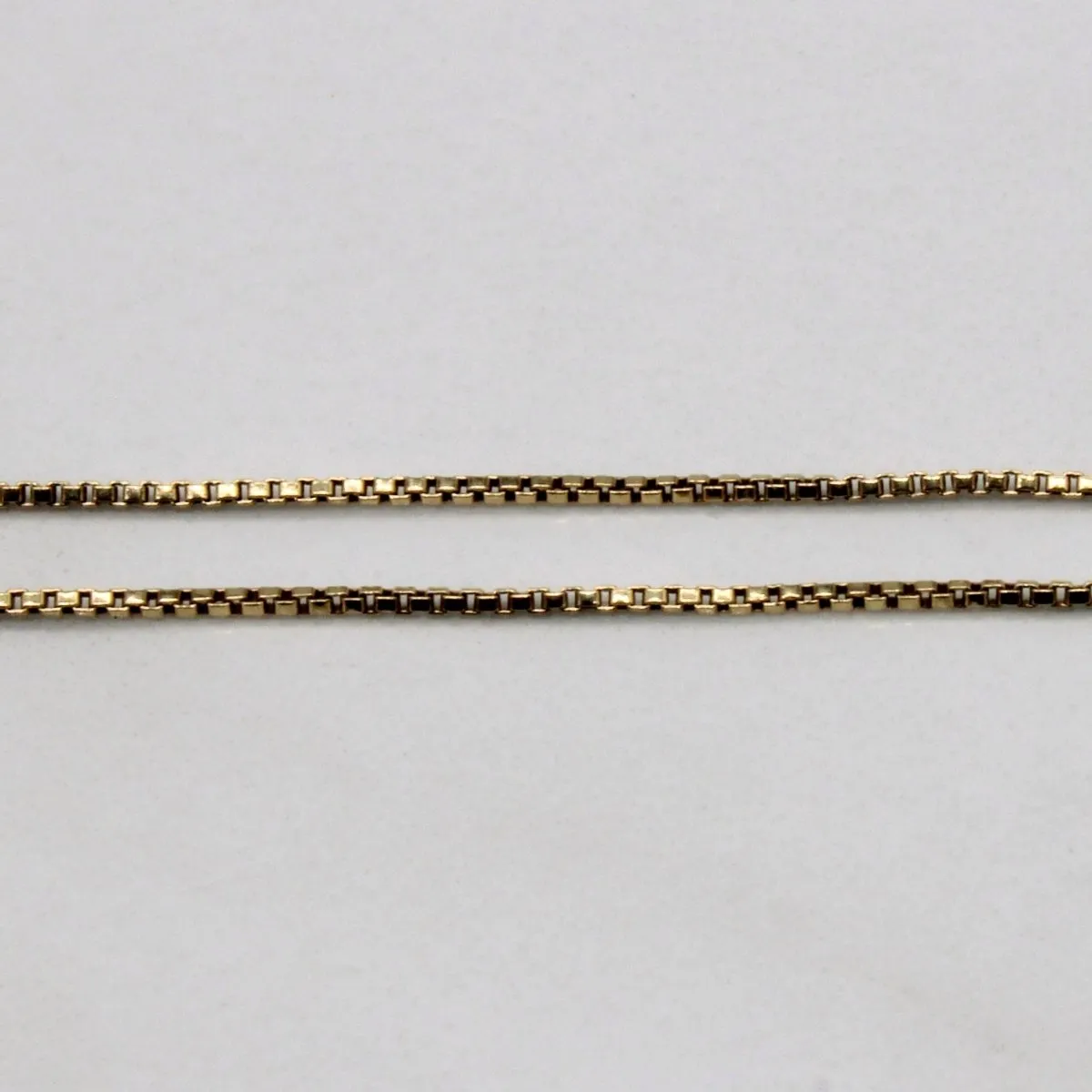 10k Yellow Gold Box Link Chain | 25" |