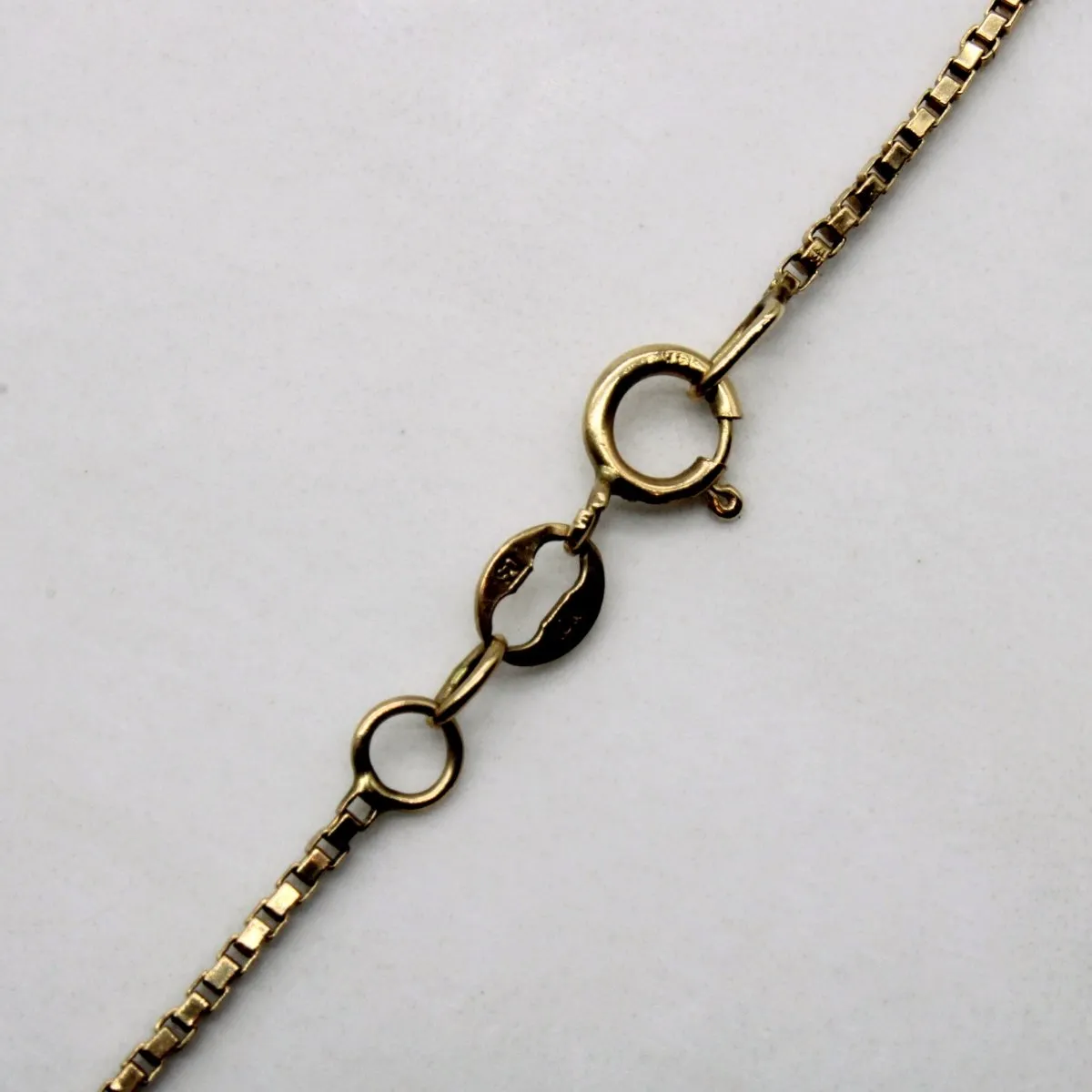 10k Yellow Gold Box Link Chain | 28" |