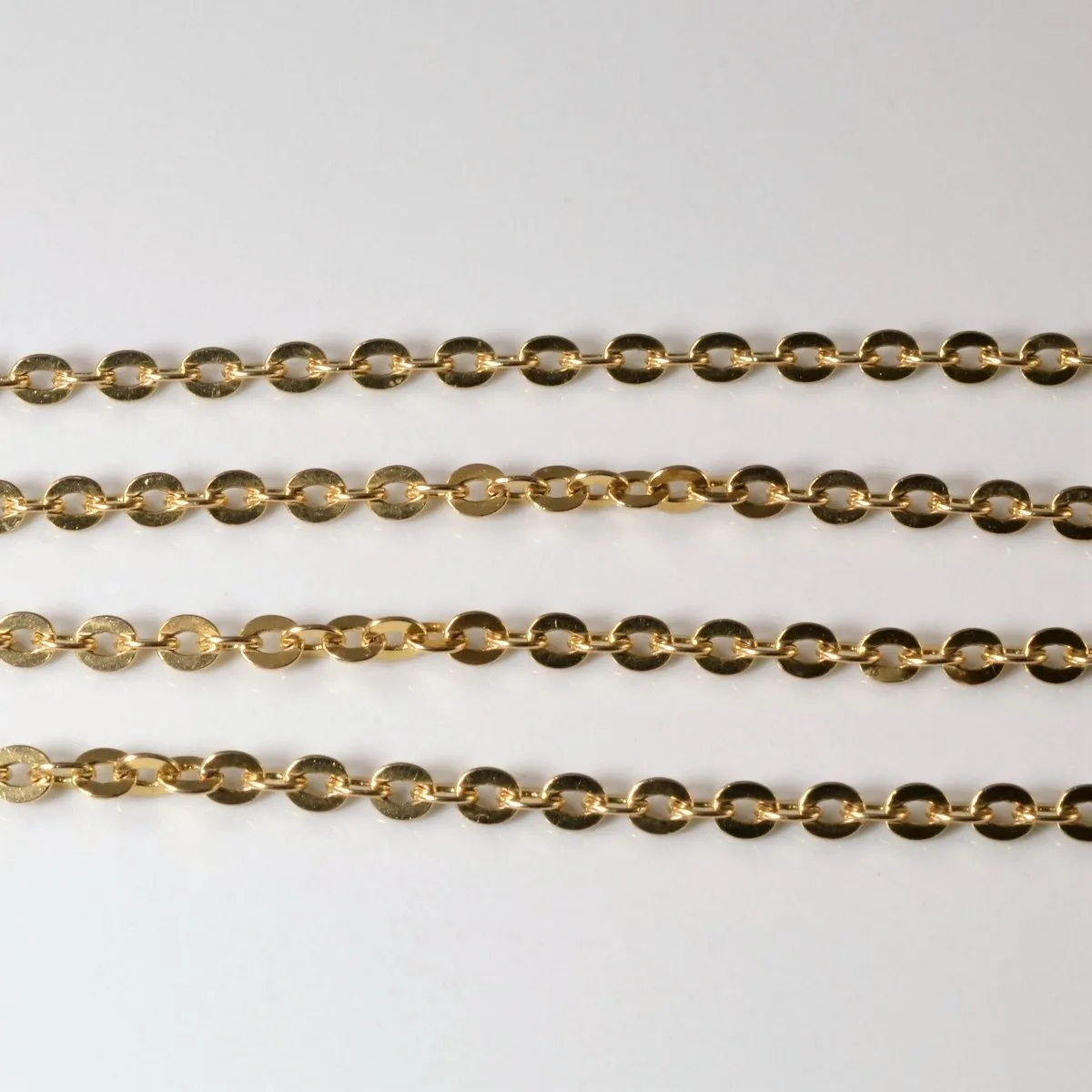 10k Yellow Gold Cable Chain | 28" |