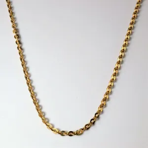 10k Yellow Gold Cable Chain | 28" |