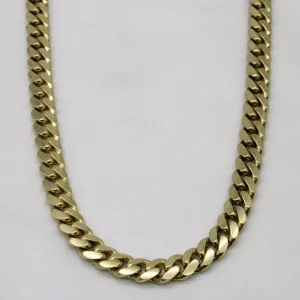 10k Yellow Gold Cuban Chain | 24" |