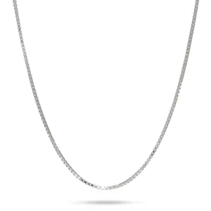 1.0mm Box Chain in Sterling Silver