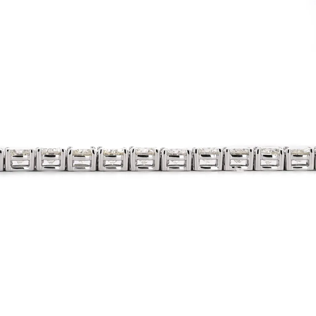 14.95ctw Round Diamond Tennis Bracelet, 6.25" - 14K White Gold