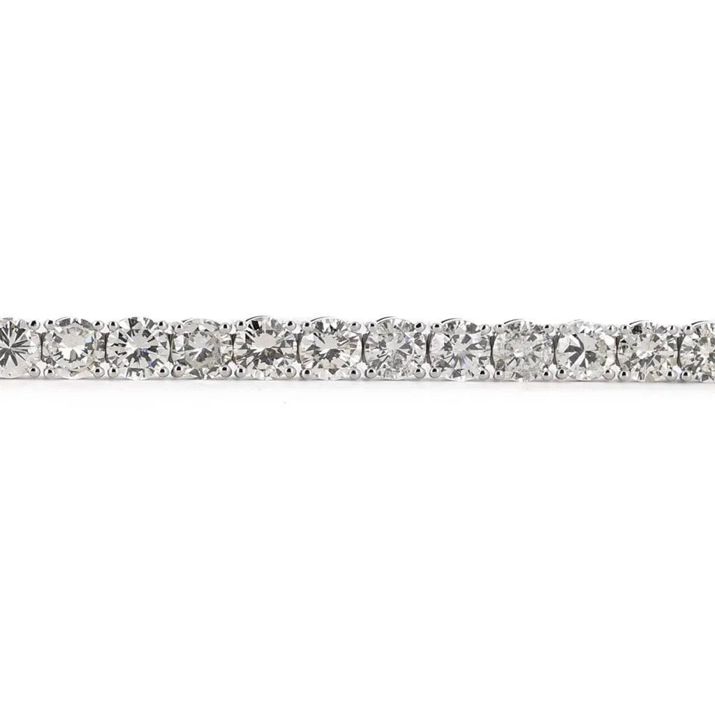 14.95ctw Round Diamond Tennis Bracelet, 6.25" - 14K White Gold