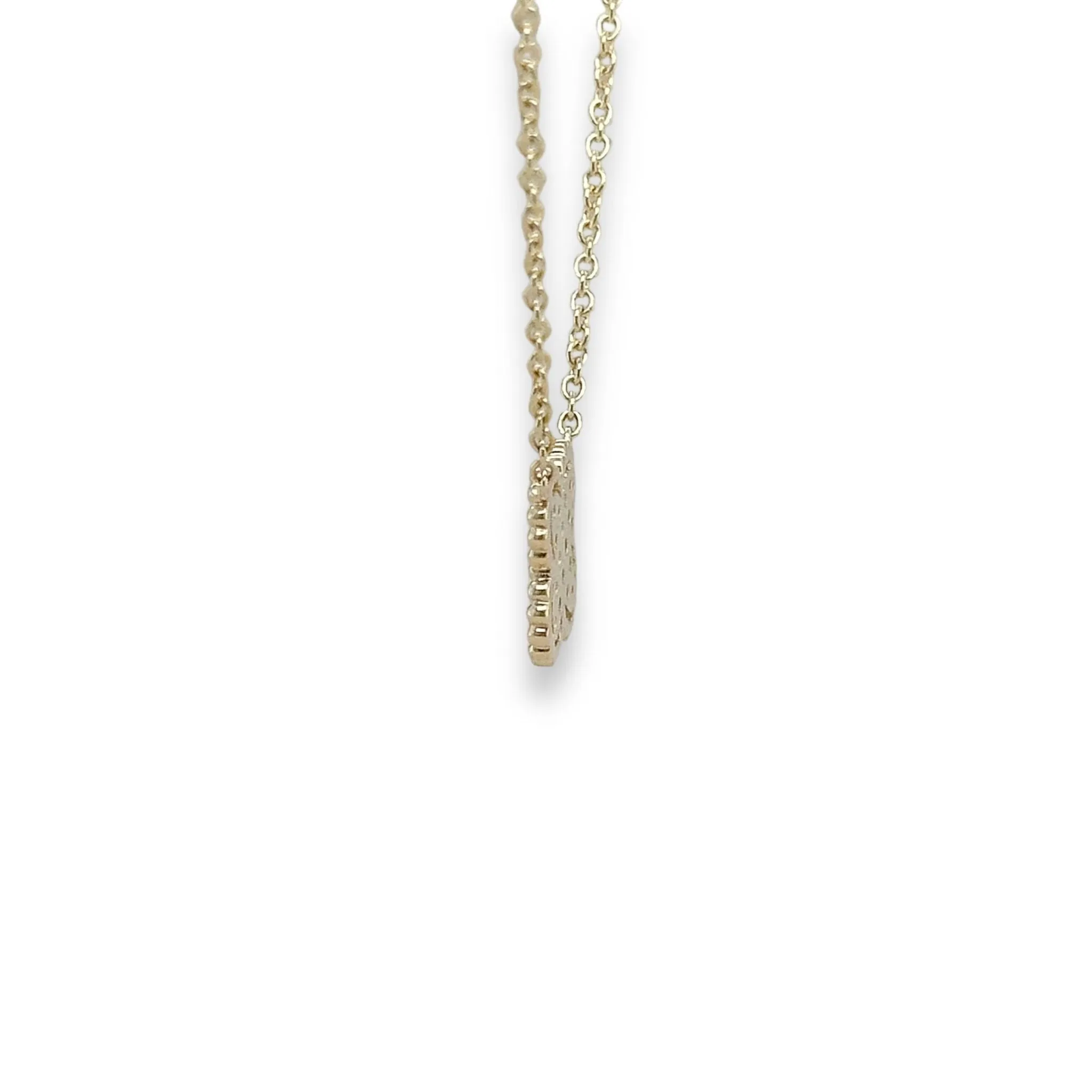 14K Y Gold 0.24ctw H/SI1 Diamond Clover Pendant
