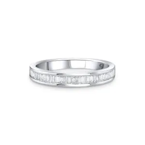 18K WHITE GOLD WEDDING BAND