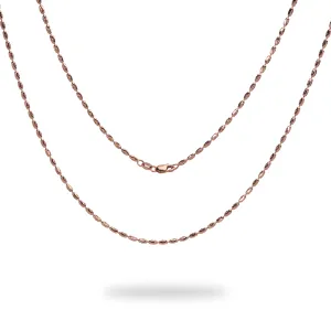 1.8mm Ovalina Chain in Rose Gold