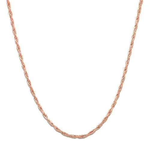 18" 1.0mm Flex Rope Chain in Rose Gold