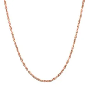 18" 1.0mm Flex Rope Chain in Rose Gold