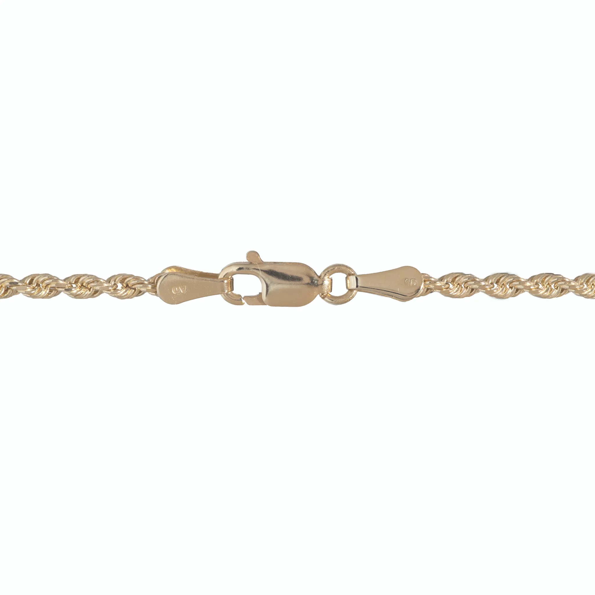 2.5mm Rope Chain in Gold