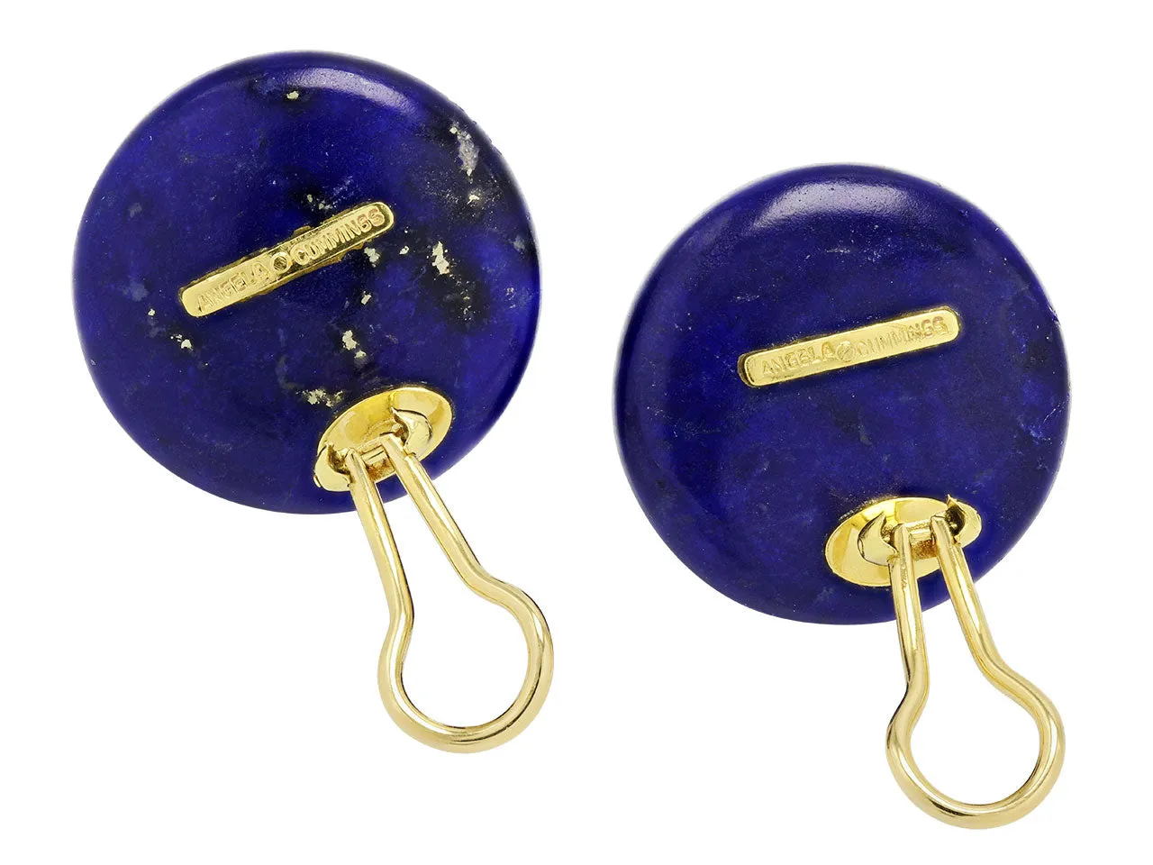 Angela Cummings Lapis Earrings in 18K