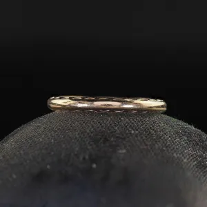 Antique Art Deco 14K Yellow Gold Engraved Classic Wedding Band - Size 6