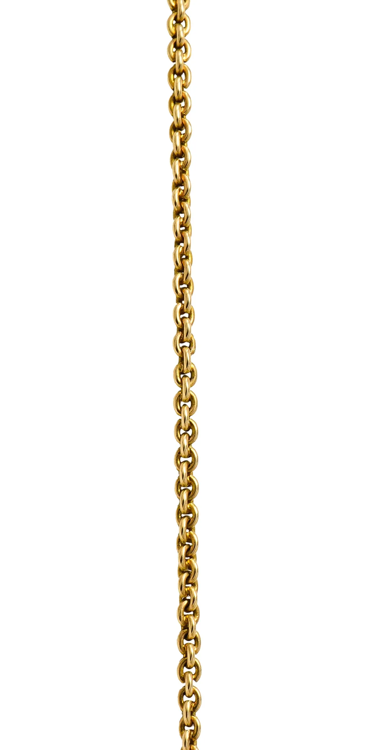 Art Nouveau 14 Karat Gold Amethyst Diamond Pearl Foliate Drop Pendant Necklace