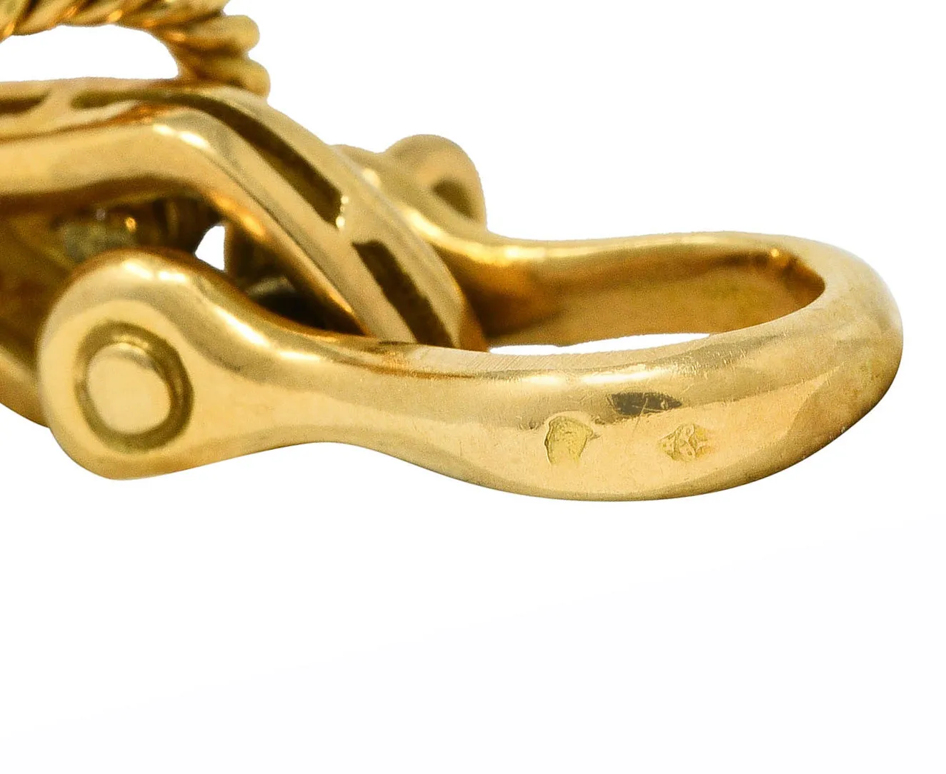 Asprey 1977 Vintage British 18 Karat Yellow Gold Unisex Anchor Pendant