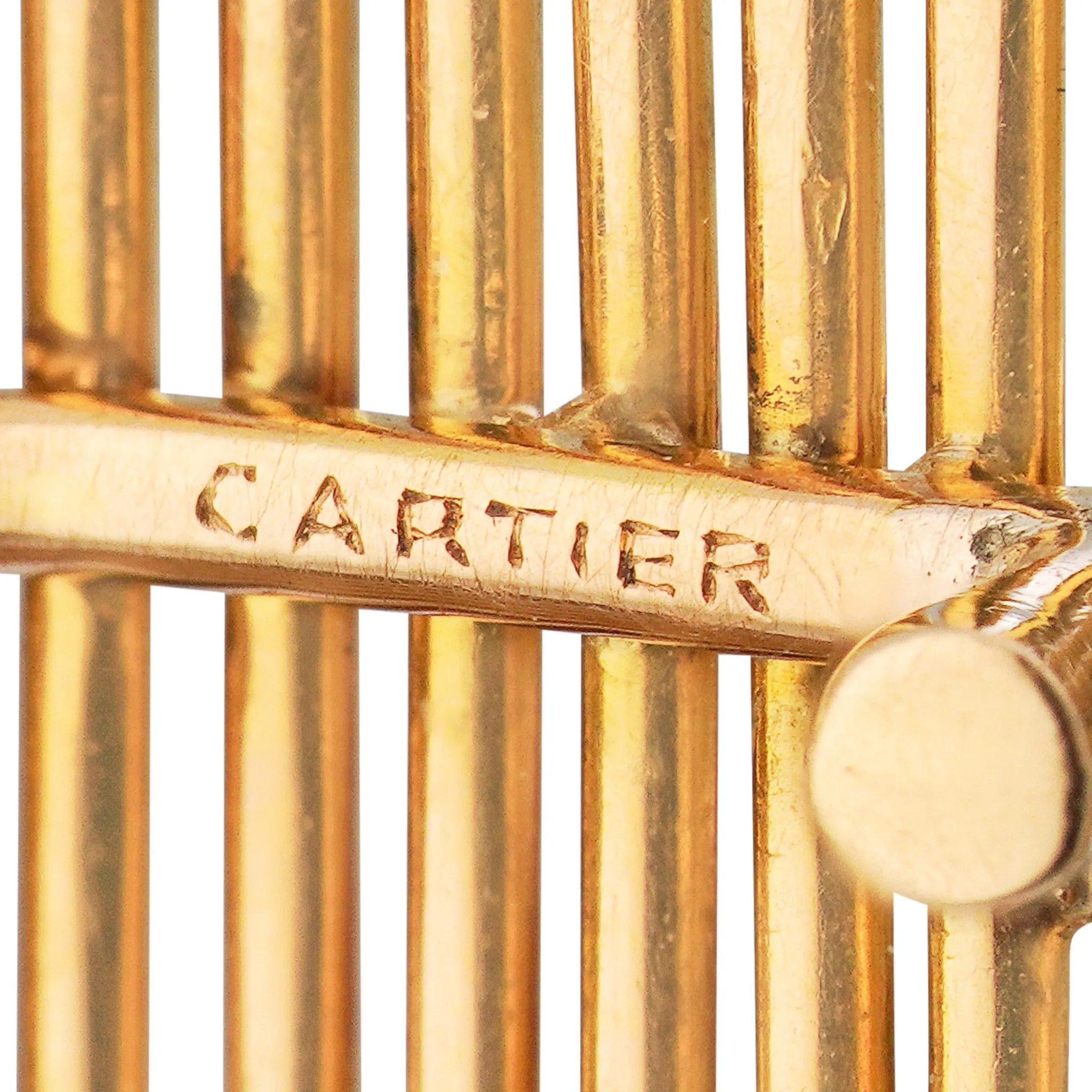 Cartier NY 1960s 18KT Yellow Gold Sapphire & Ruby Brooch