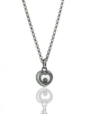 Chopard Happy Diamond Heart 18k White Gold Necklace 799008-1001