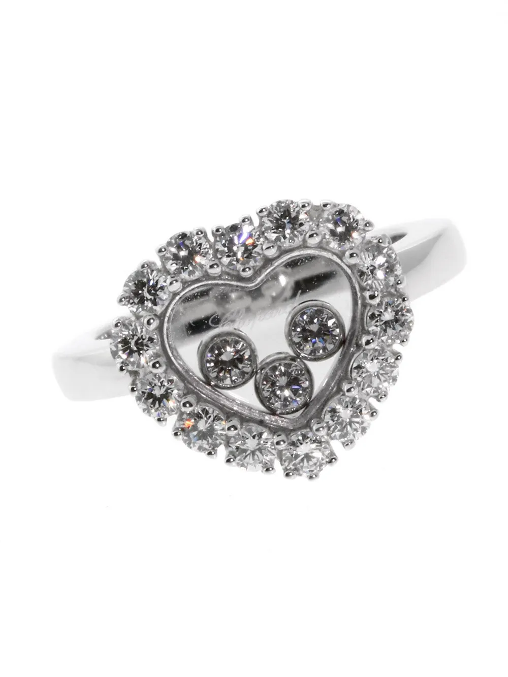 Chopard Happy Diamond Ring in 18k White Gold 826216-1103
