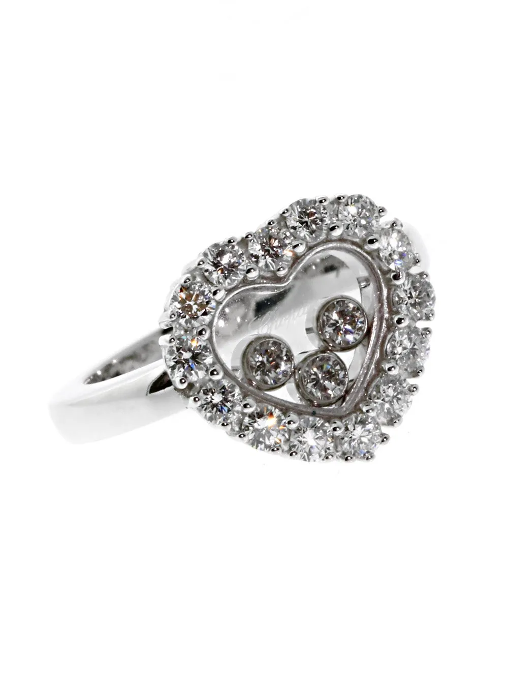 Chopard Happy Diamond Ring in 18k White Gold 826216-1103