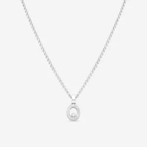 Chopard Happy Diamonds 18K White Gold Diamond Pendant Necklace 793087-1001