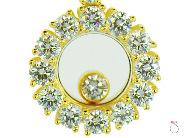 Chopard Miss Happy Pendant in 18K Yellow Gold and Diamonds