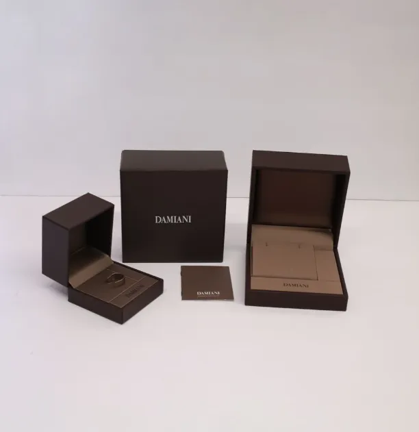 Damiani 18K Rose Gold and 18K White Gold, Diamond Band Ring Sz. 7 20048877