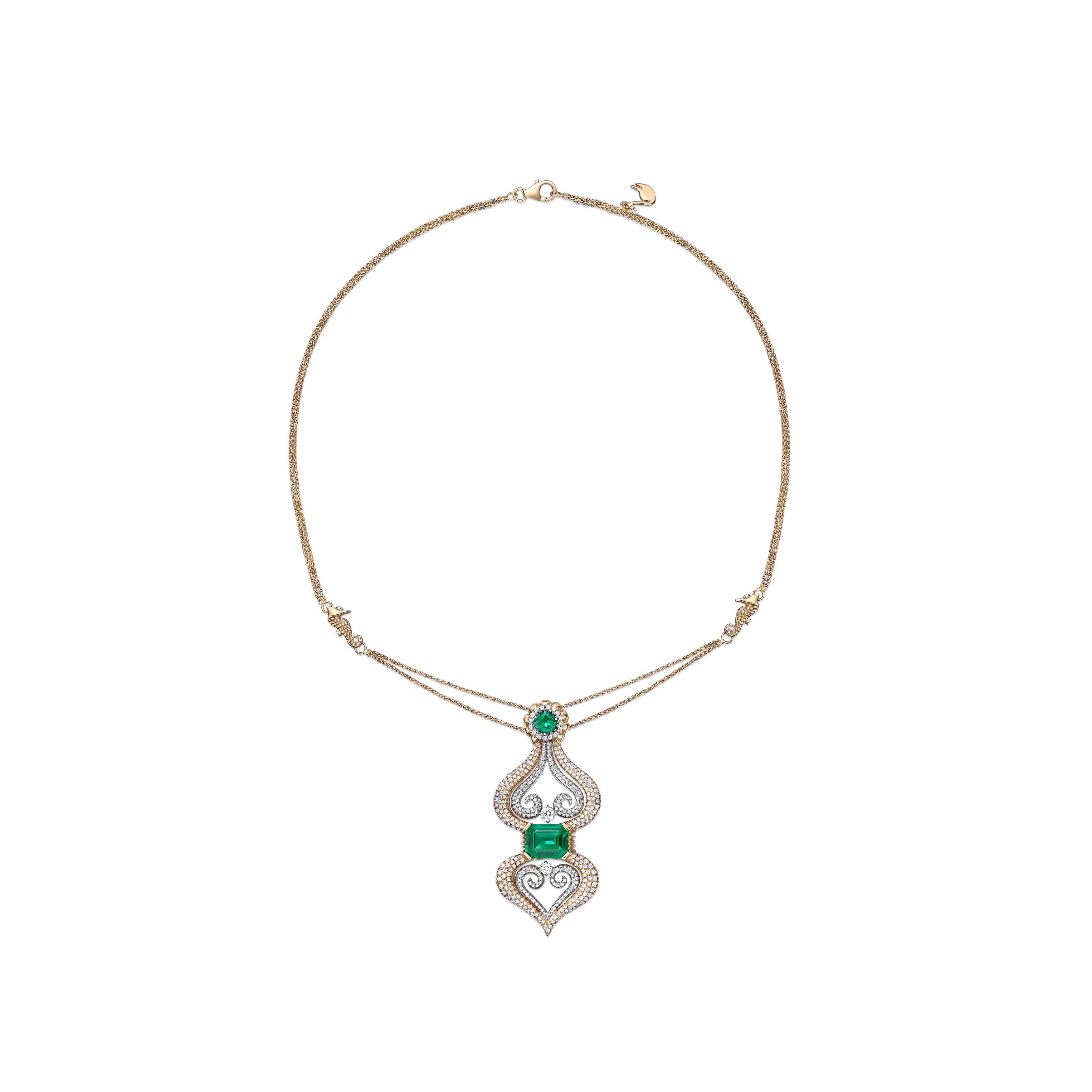 Designer Emerald Pendant - 10.52ct TW