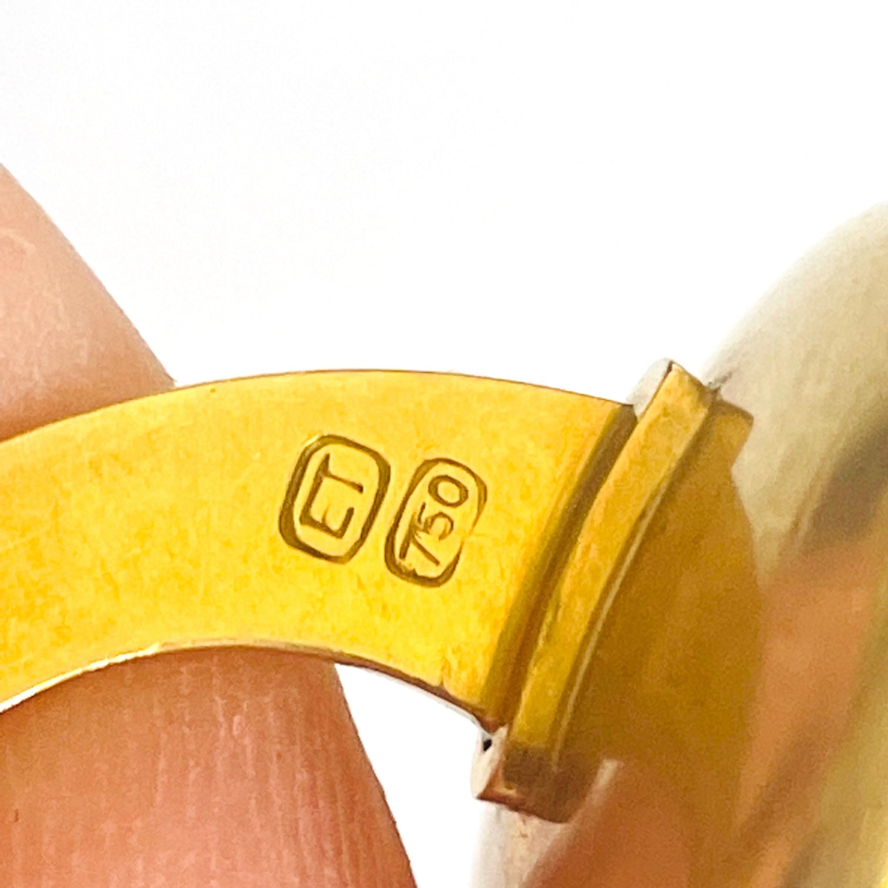 Elisabeth Treskow German 1950s 18KT Yellow Gold Sapphire Cufflinks
