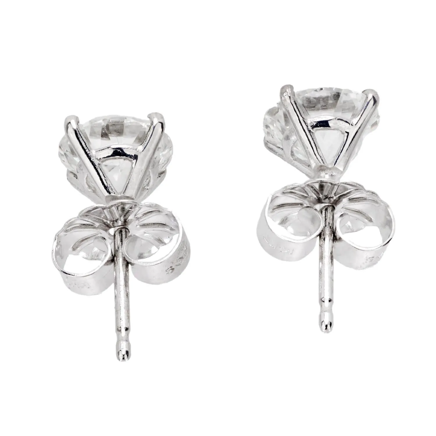 Estate 14k Diamond Stud Earrings