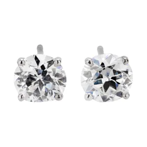Estate 14k Diamond Stud Earrings