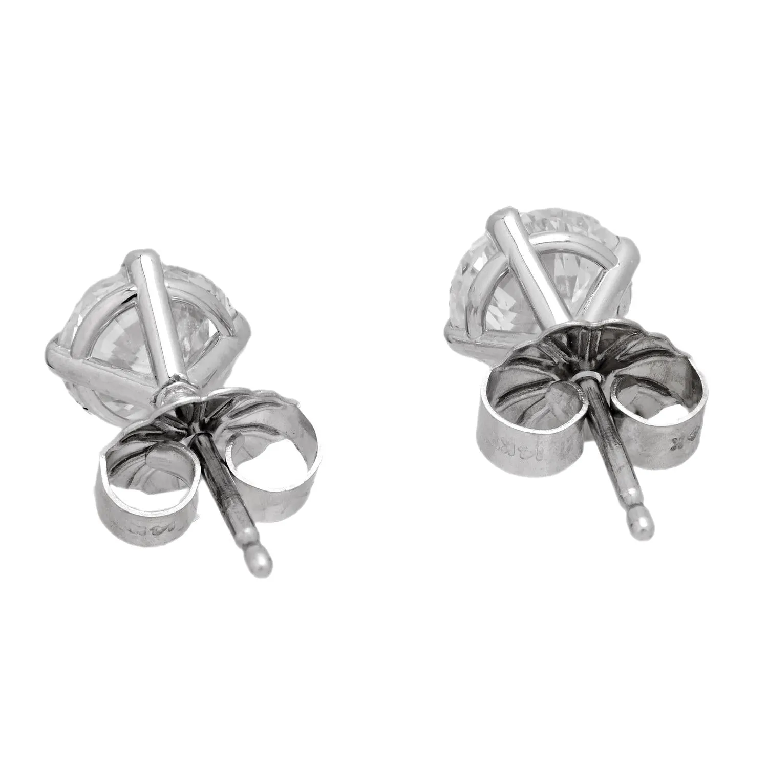 Estate 14k Diamond Stud Earrings
