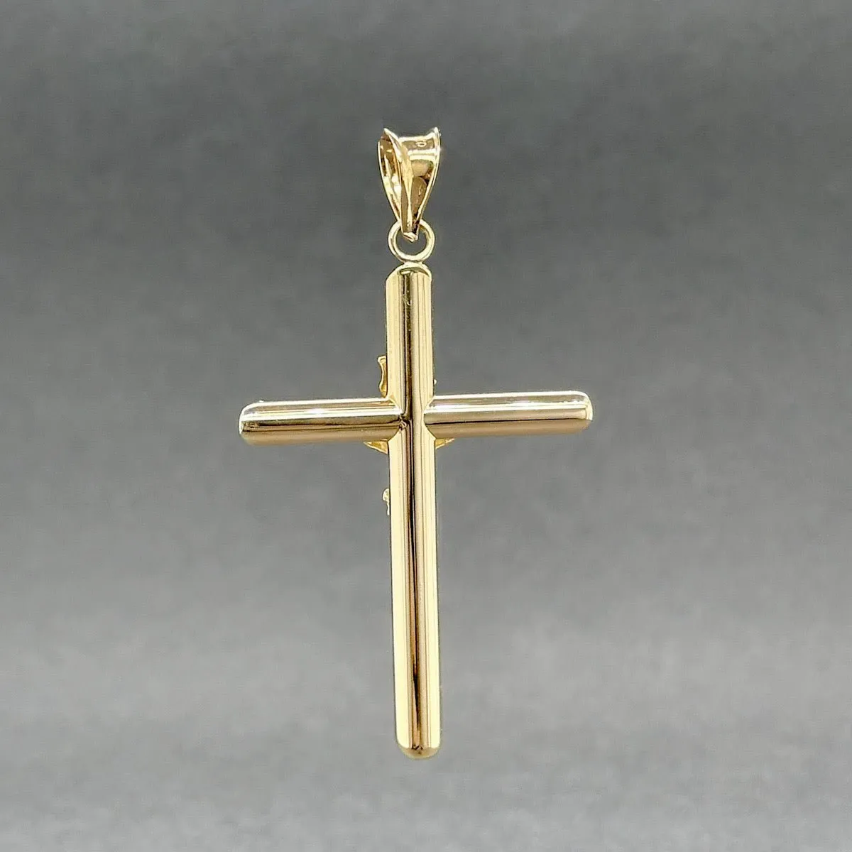 Estate 14K TT Gold Hollow Crucifix Pendant