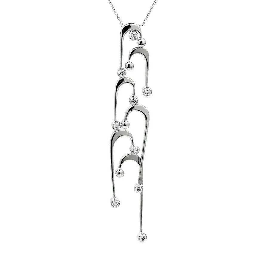Fred of Paris Diamond Necklace 18k White Gold