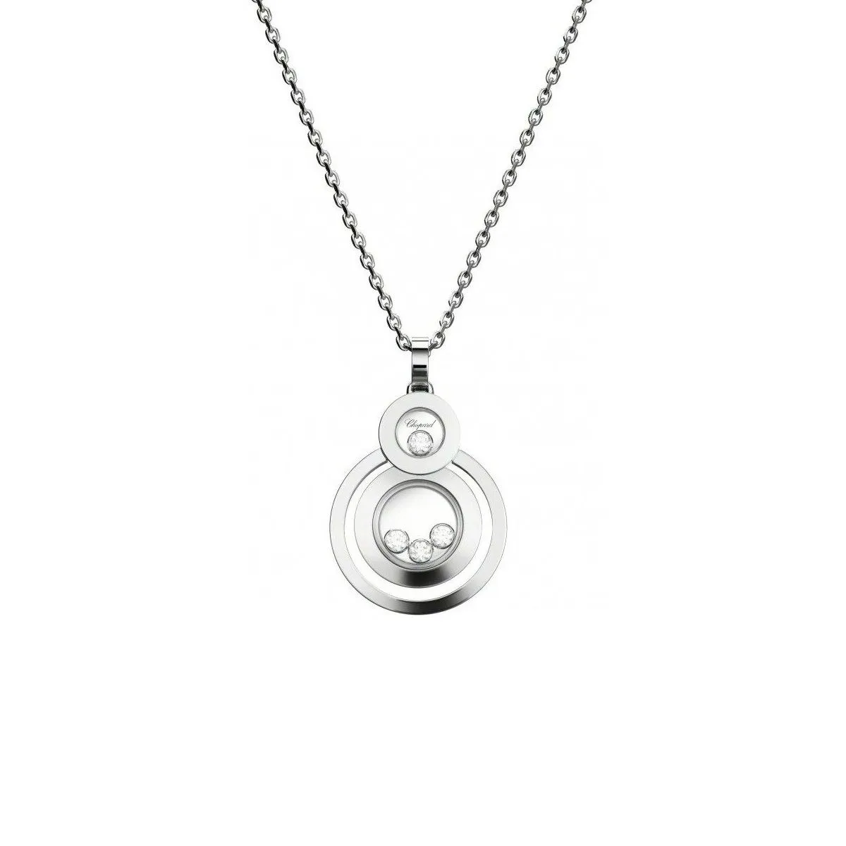 Happy 8 White Gold Pendant