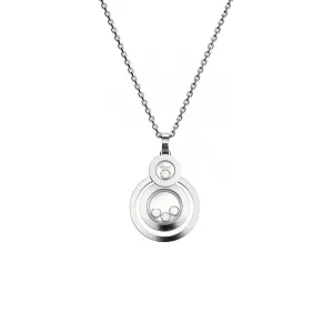 Happy 8 White Gold Pendant